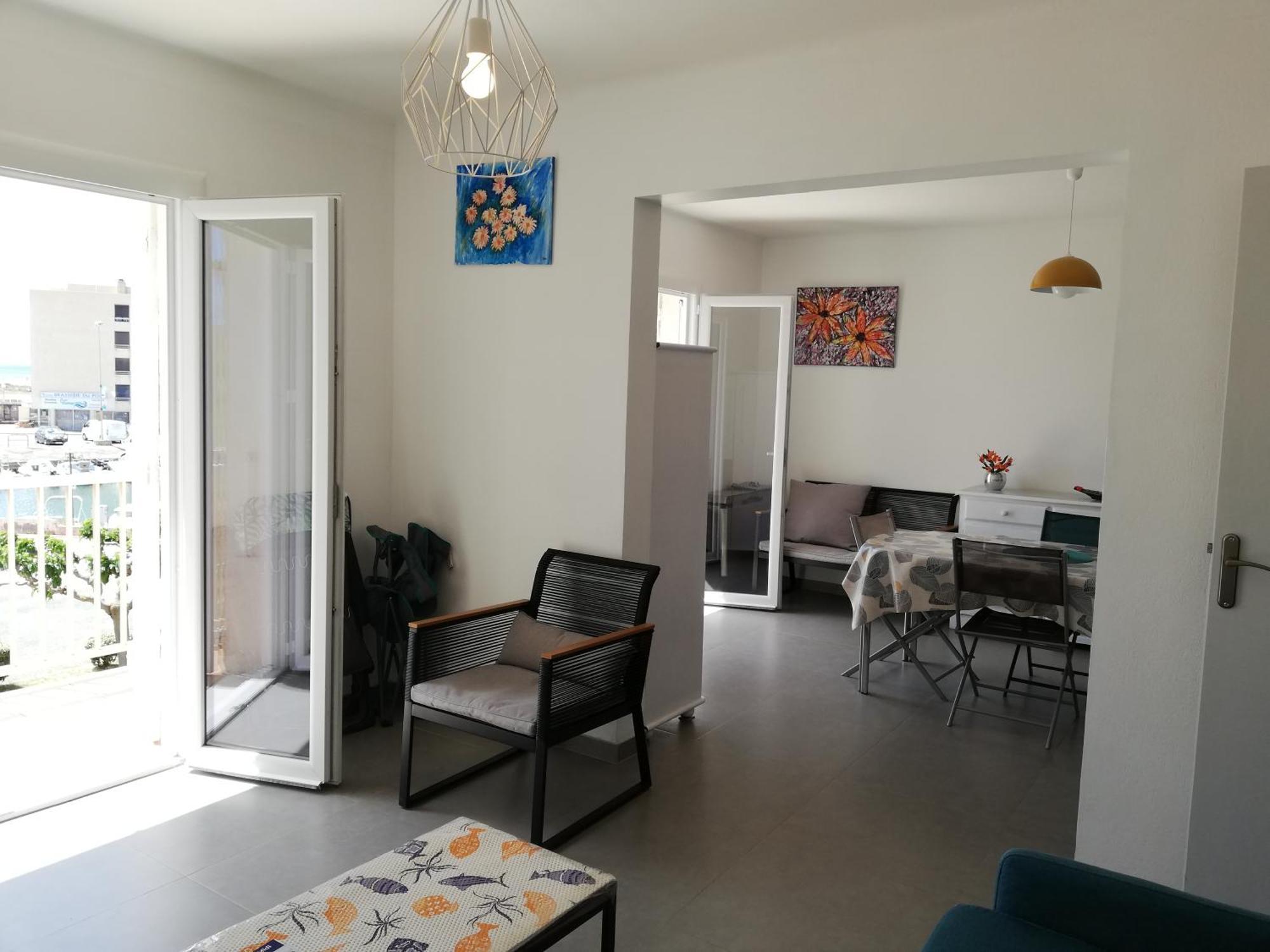 Superbe Appartement Avec Vue Sur Mer Et Port, Parking Prive Saint-Pierre-la-Mer  Exteriér fotografie